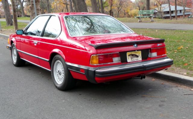 1987 Red BMW M6 Coupe