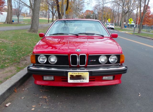 1987 Red BMW M6 Coupe