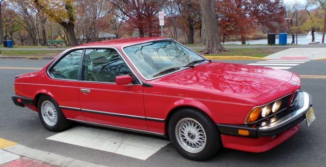 1987 Red BMW M6 Coupe