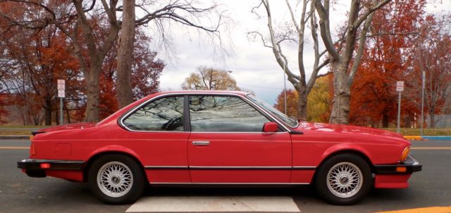 1987 Red BMW M6 Coupe