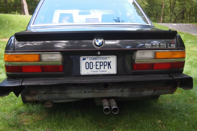 1987 Black BMW 5-Series Sedan