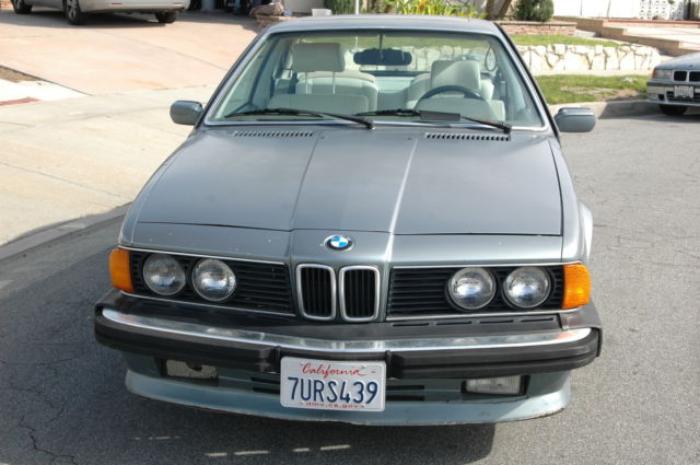 1987 Blue BMW 6-Series Sedan