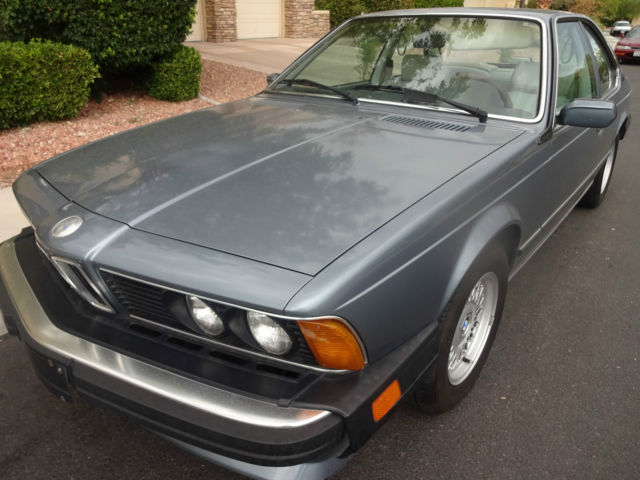 1987 Gray BMW 6-Series Coupe