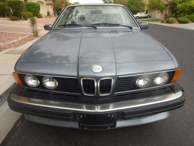 1987 Gray BMW 6-Series Coupe