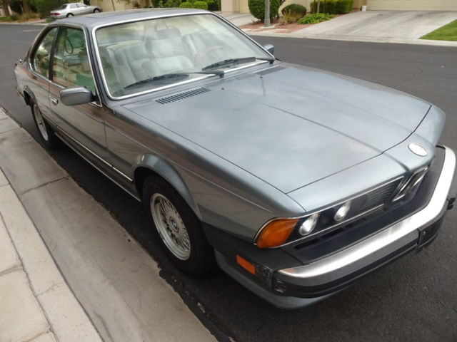 1987 Gray BMW 6-Series Coupe