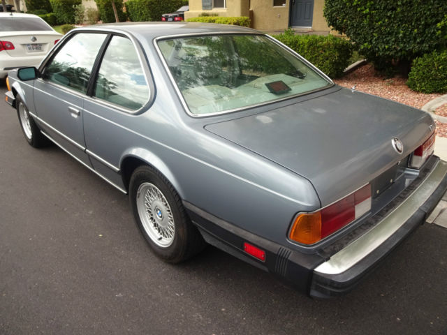 1987 Gray BMW 6-Series Coupe