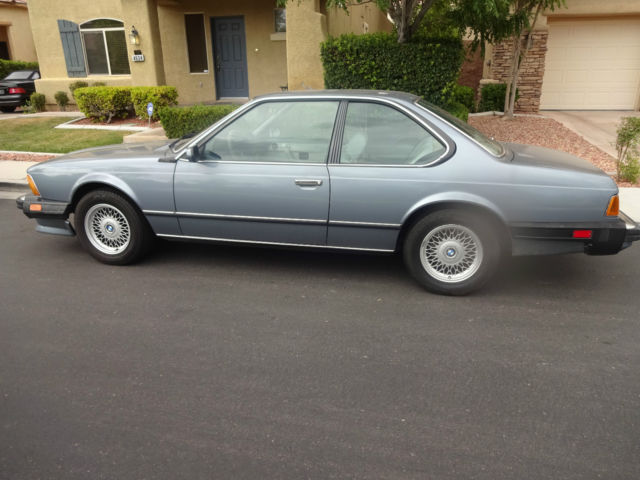 1987 Gray BMW 6-Series Coupe