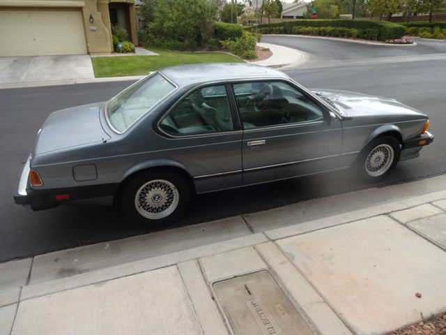1987 Gray BMW 6-Series Coupe