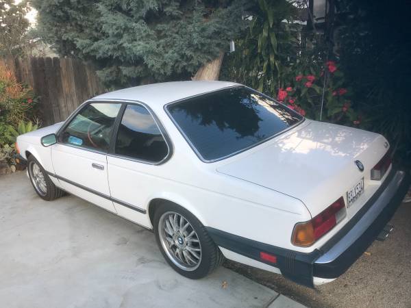 1987 White BMW 6-Series Coupe