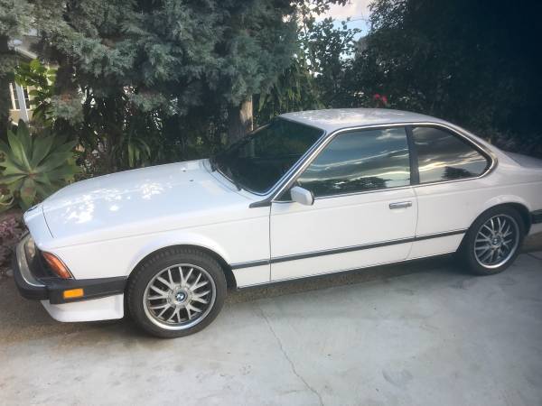 1987 White BMW 6-Series Coupe