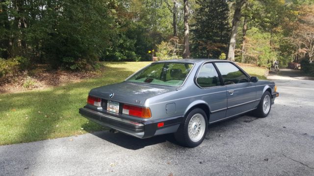 1987 Blue BMW 6-Series Coupe