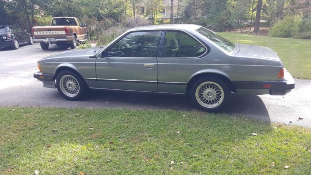 1987 Blue BMW 6-Series Coupe