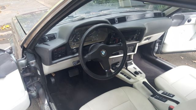 1987 Blue BMW 6-Series Coupe