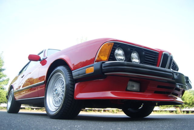 1987 Red BMW M6 Coupe