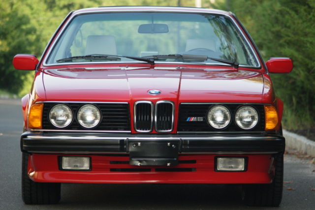 1987 Red BMW M6 Coupe