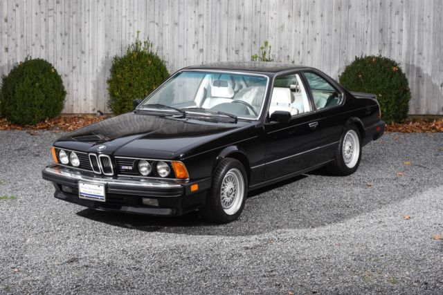 1987 Black BMW M6 Coupe