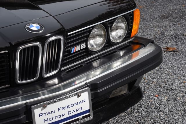 1987 Black BMW M6 Coupe