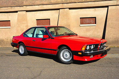 1987 Red BMW M6 Coupe