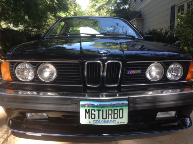 1987 Black BMW 6-Series Coupe