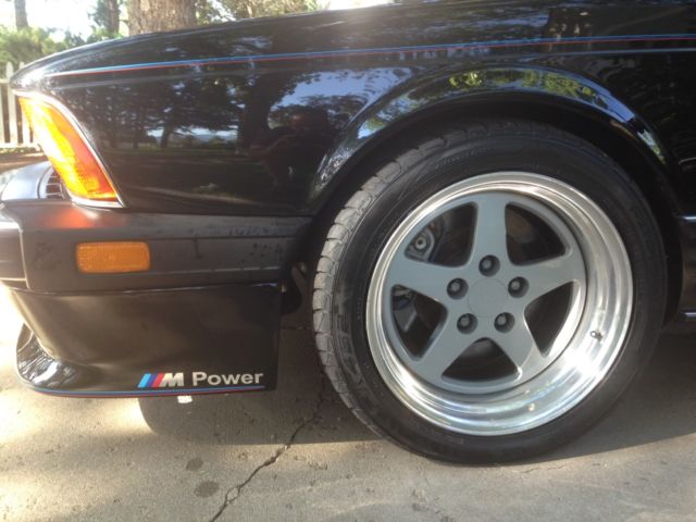 1987 Black BMW 6-Series Coupe