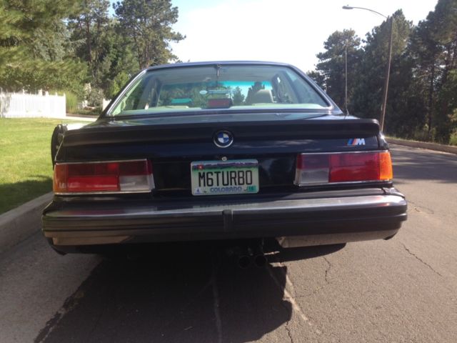1987 Black BMW 6-Series Coupe
