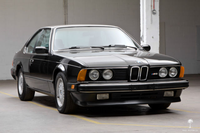 1987 Black BMW M6 Coupe