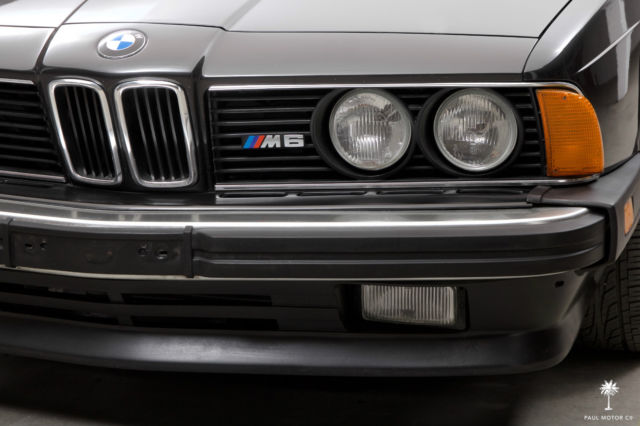 1987 Black BMW M6 Coupe