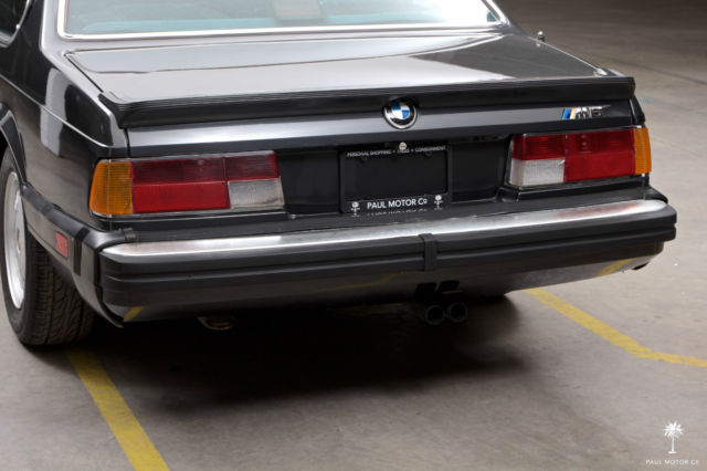 1987 Black BMW M6 Coupe