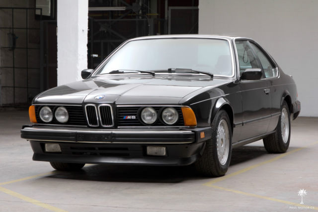 1987 Black BMW M6 Coupe