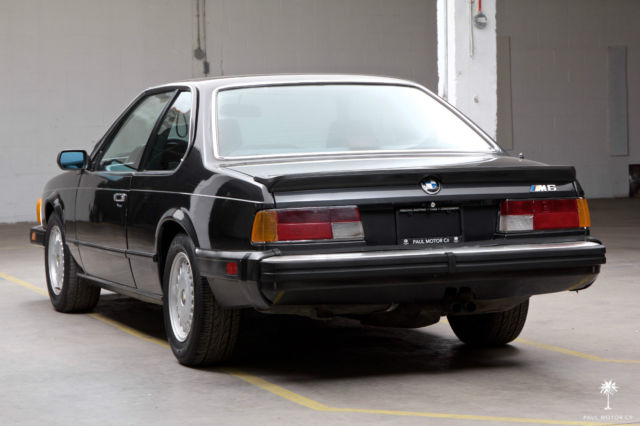 1987 Black BMW M6 Coupe