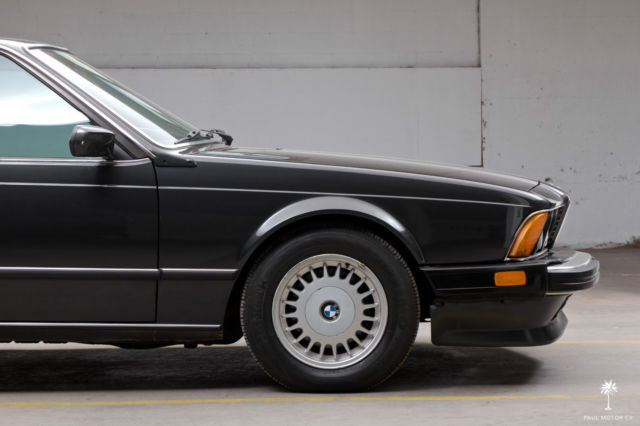 1987 Black BMW M6 Coupe