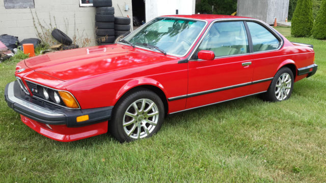 1987 Red BMW M6 Coupe