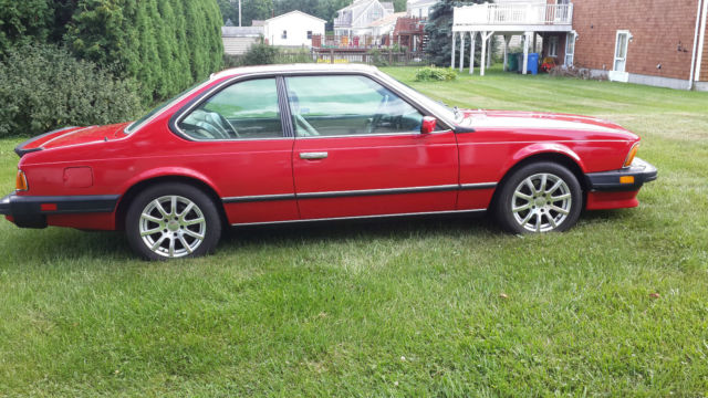 1987 Red BMW M6 Coupe
