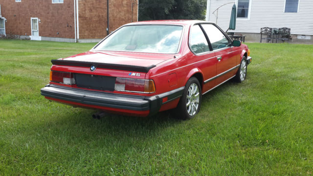 1987 Red BMW M6 Coupe