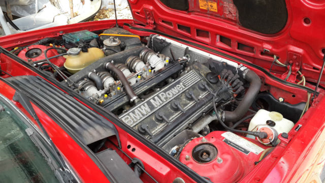 1987 Red BMW M6 Coupe