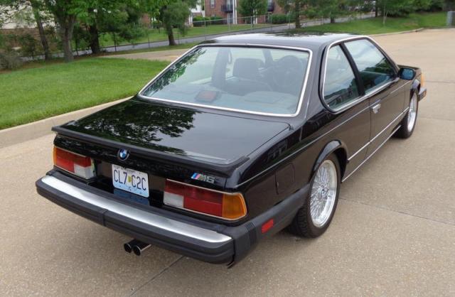 1987 Black BMW 6-Series --