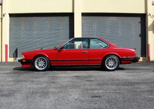 1987 Red BMW M6 Coupe