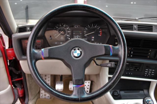 1987 Red BMW M6 Coupe