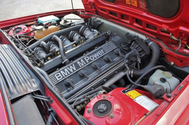 1987 Red BMW M6 Coupe