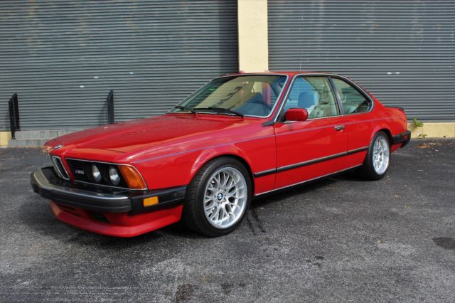 1987 Red BMW M6 Coupe