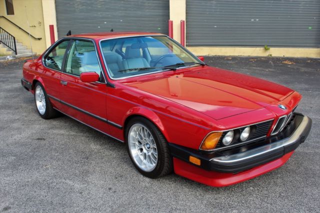 1987 Red BMW M6 Coupe