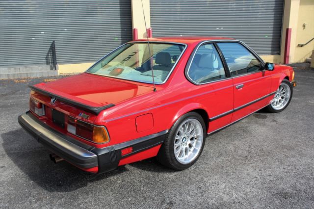 1987 Red BMW M6 Coupe