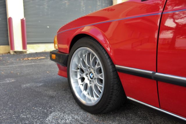 1987 Red BMW M6 Coupe