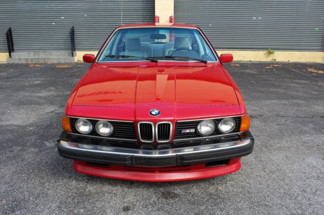 1987 Red BMW M6 Coupe