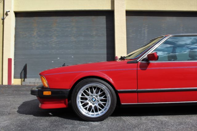 1987 Red BMW M6 Coupe