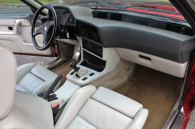 1987 Red BMW M6 Coupe