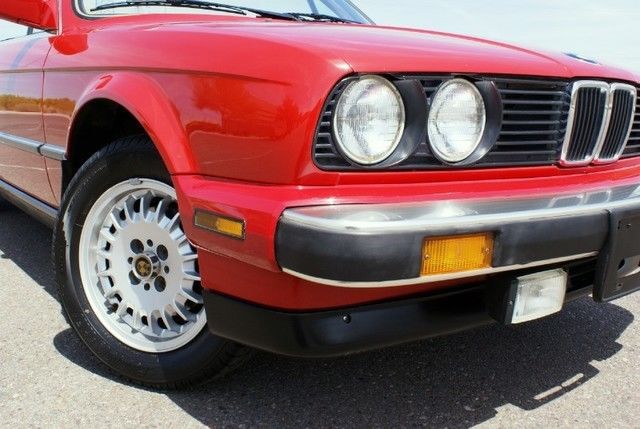 1987 Red BMW 3-Series Convertible
