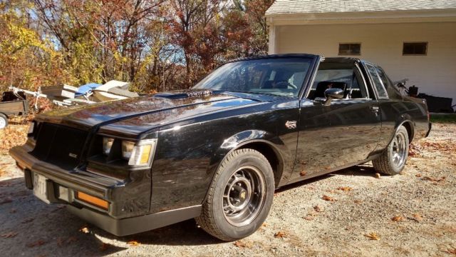 1987 Black Buick Grand National T-TOPS
