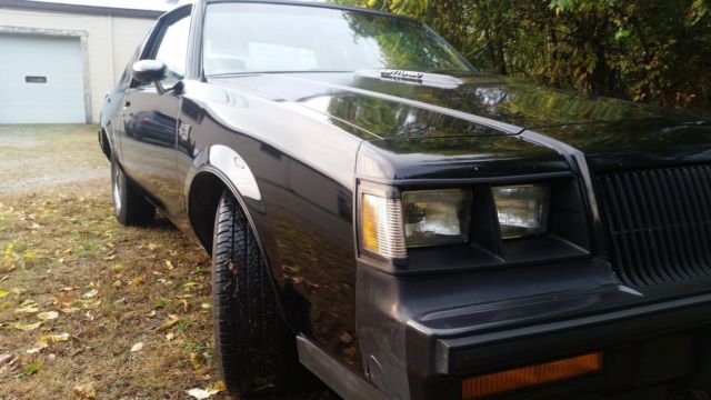 1987 Black Buick Grand National Coupe