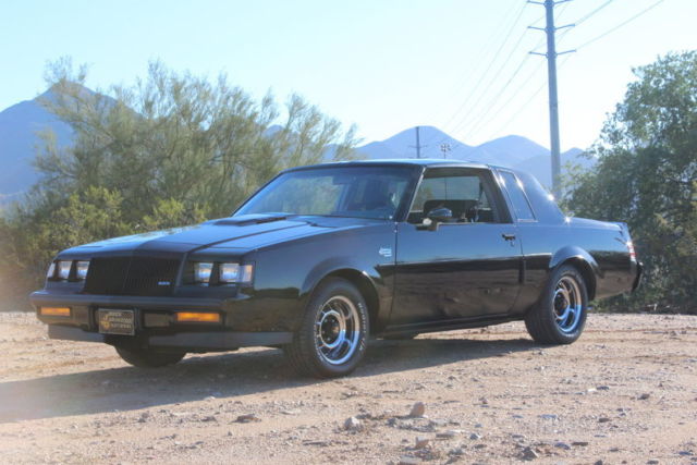 1987 Black Buick Grand National Coupe